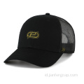 100% daur ulang topi katun kanvas baseball mesh